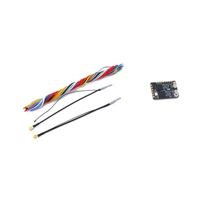 TBS Crossfire Diversity Nano RX antennas and receiver — transparent dark-mode product image 2