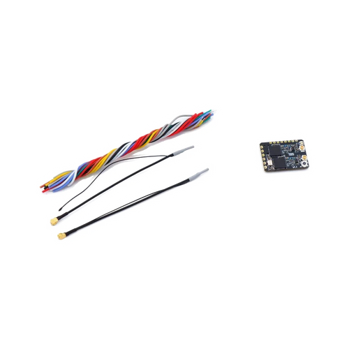 TBS Crossfire Diversity Nano RX antennas and receiver — transparent dark-mode product image 2
