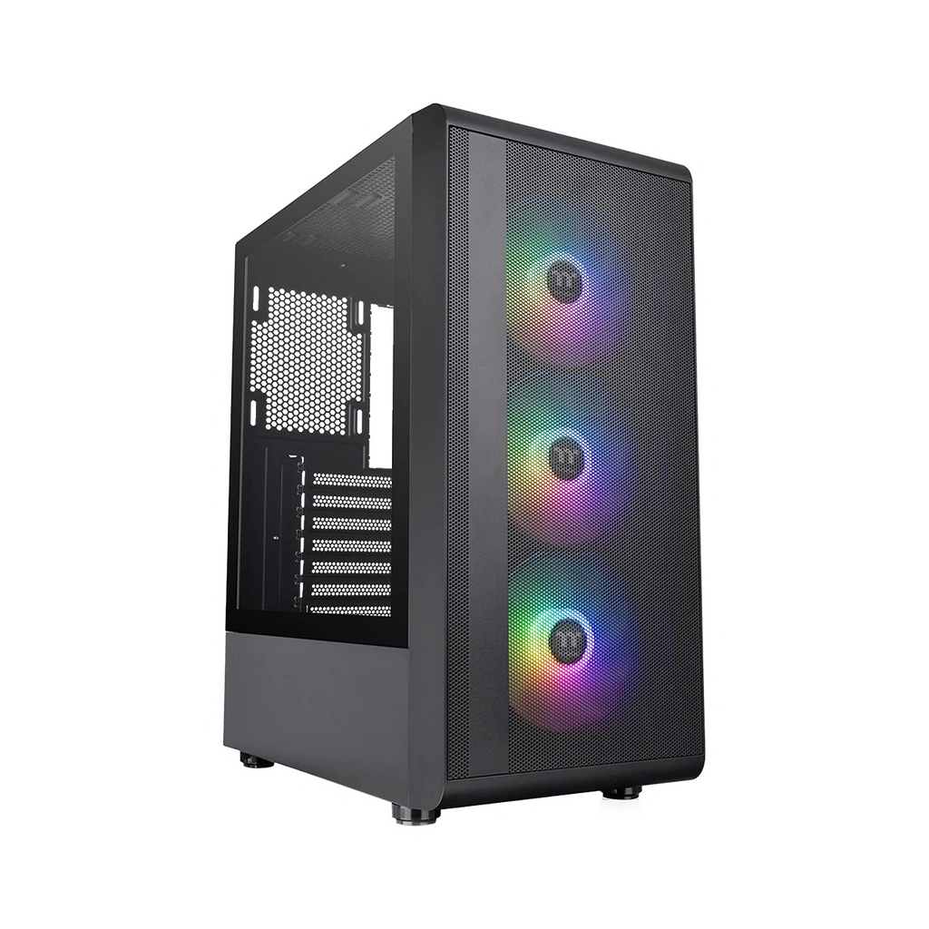 Thermaltake S200 Mesh ARGB Tempered Glass Mid Tower Case Black Edition [PC]