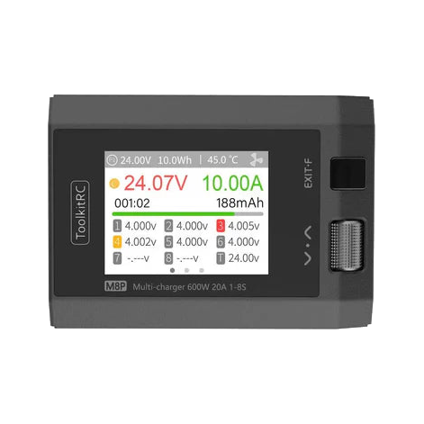 ToolKitRC M8P 1-8S 600W 20A DC Charger