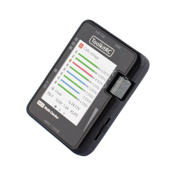 ToolkitRC MC8 Cell Checker and Multi Tool with USB Fast Charging