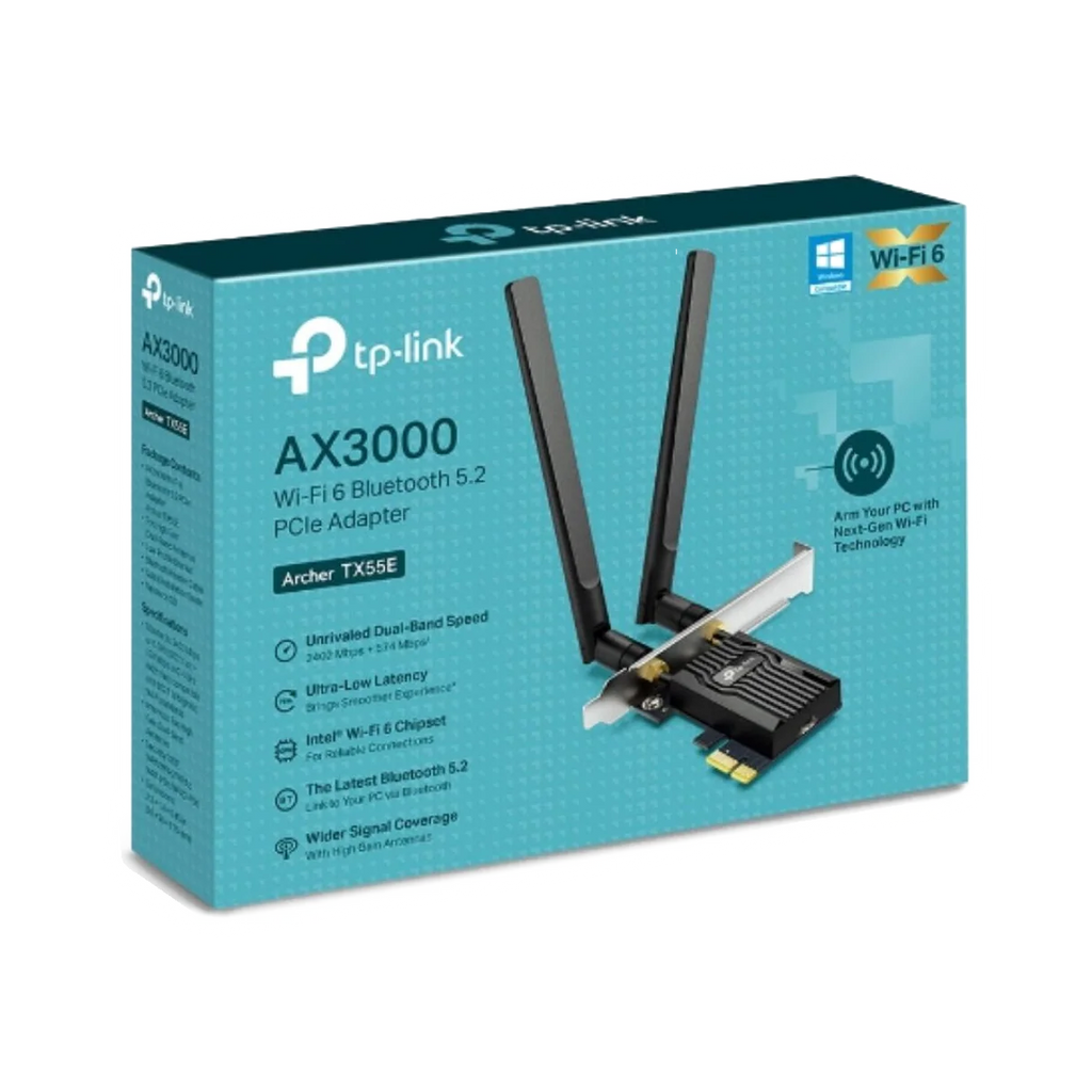 TP-Link Archer TX55E AX3000 adapter - dark mode image 1