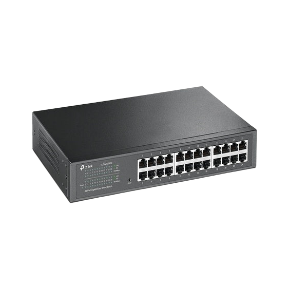 TP-Link TL-SG1024DE 24-Port Gigabit Desktop/Rackmount Easy Smart Switch energy-efficient L2 Features Supports MAC 128xVLAN 48Gbps Switching Capacity TL-SG1024DE [PC]