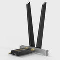 TP-Link Archer TBE552E BE9300 Wi-Fi 7 Bluetooth 5.4 PCIe Adapter, 5760 Mbps at 6 GHz + 2880 Mbps at 5 GHz + 688 Mbps at 2.4 GHz, 2× High Gain Tri-Band [PC]