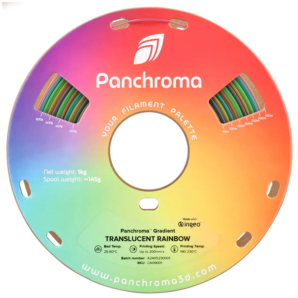 Polymaker Panchroma Gradient Translucent Rainbow PLA 1.75mm Filament 1kg