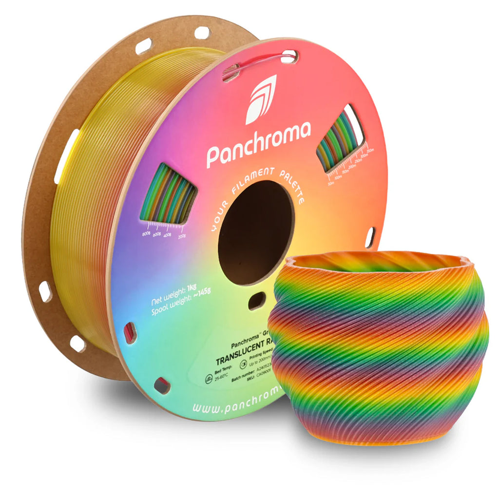 Polymaker Panchroma Gradient Translucent Rainbow PLA 1.75mm Filament 1kg
