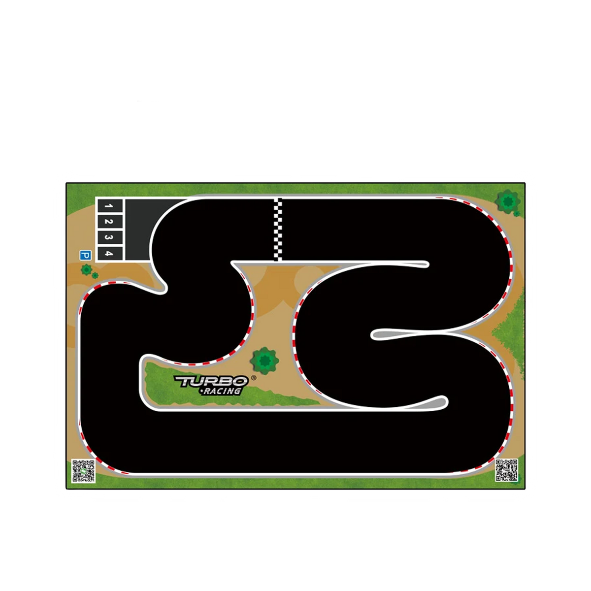 Turbo Racing 1:76 Racing Car Track Mat 1200x800mm