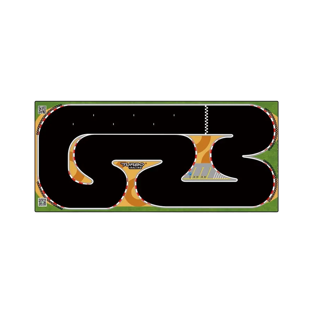 Turbo Racing 1:76 Racing Car Track Mat 1800x800mm