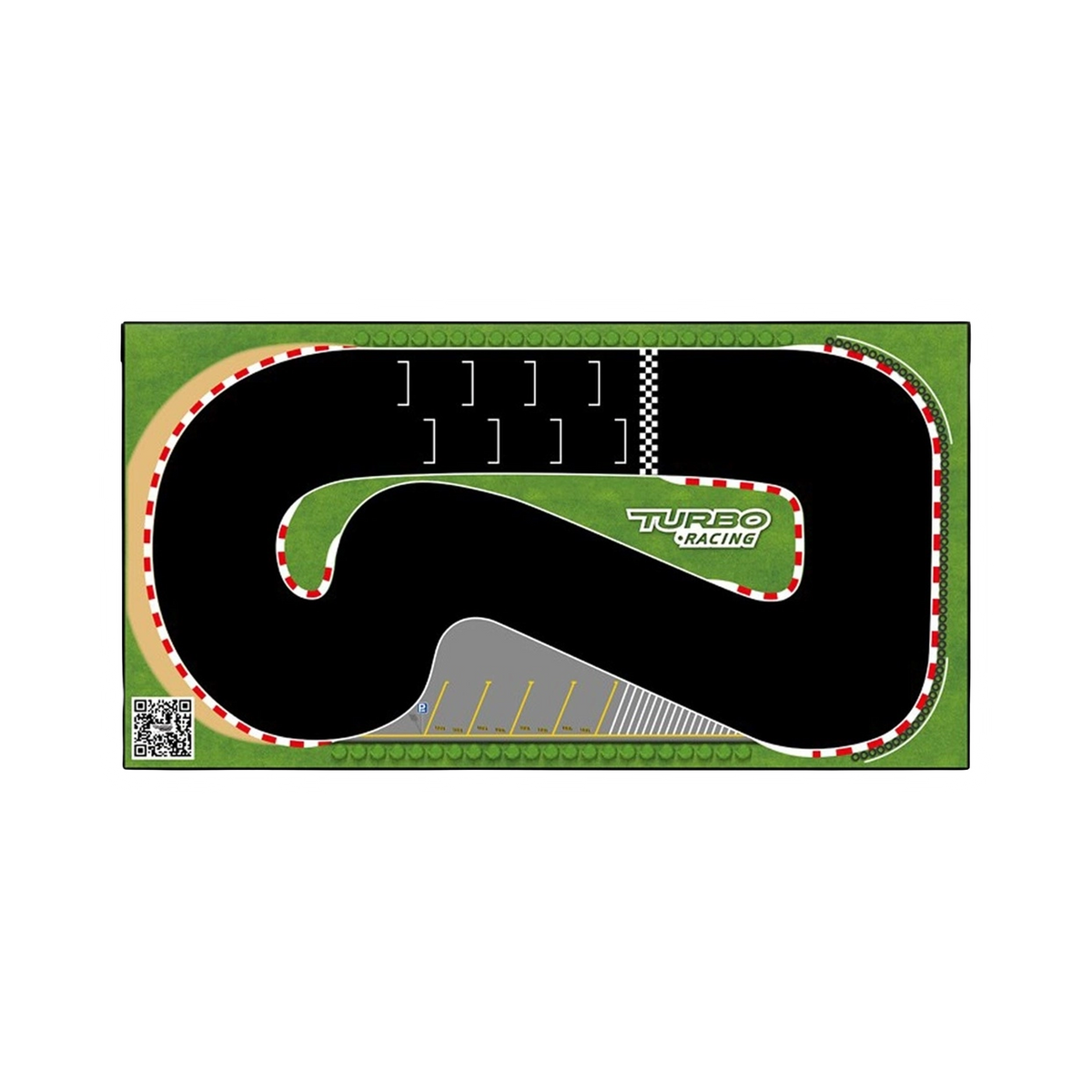 Turbo Racing 1:76 Racing Car Track Mat 950x500mm