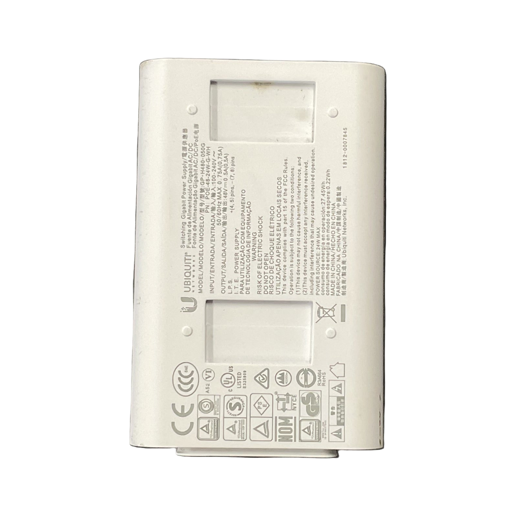 Ubiquiti  48VDC / 0.5A Gigabit POE Injector USED [PC]