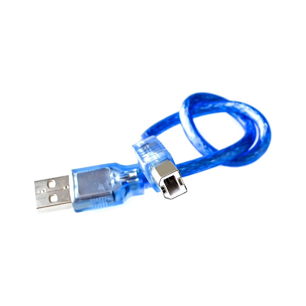 USB A to USB Type B 30cm Cable – dark mode image 1