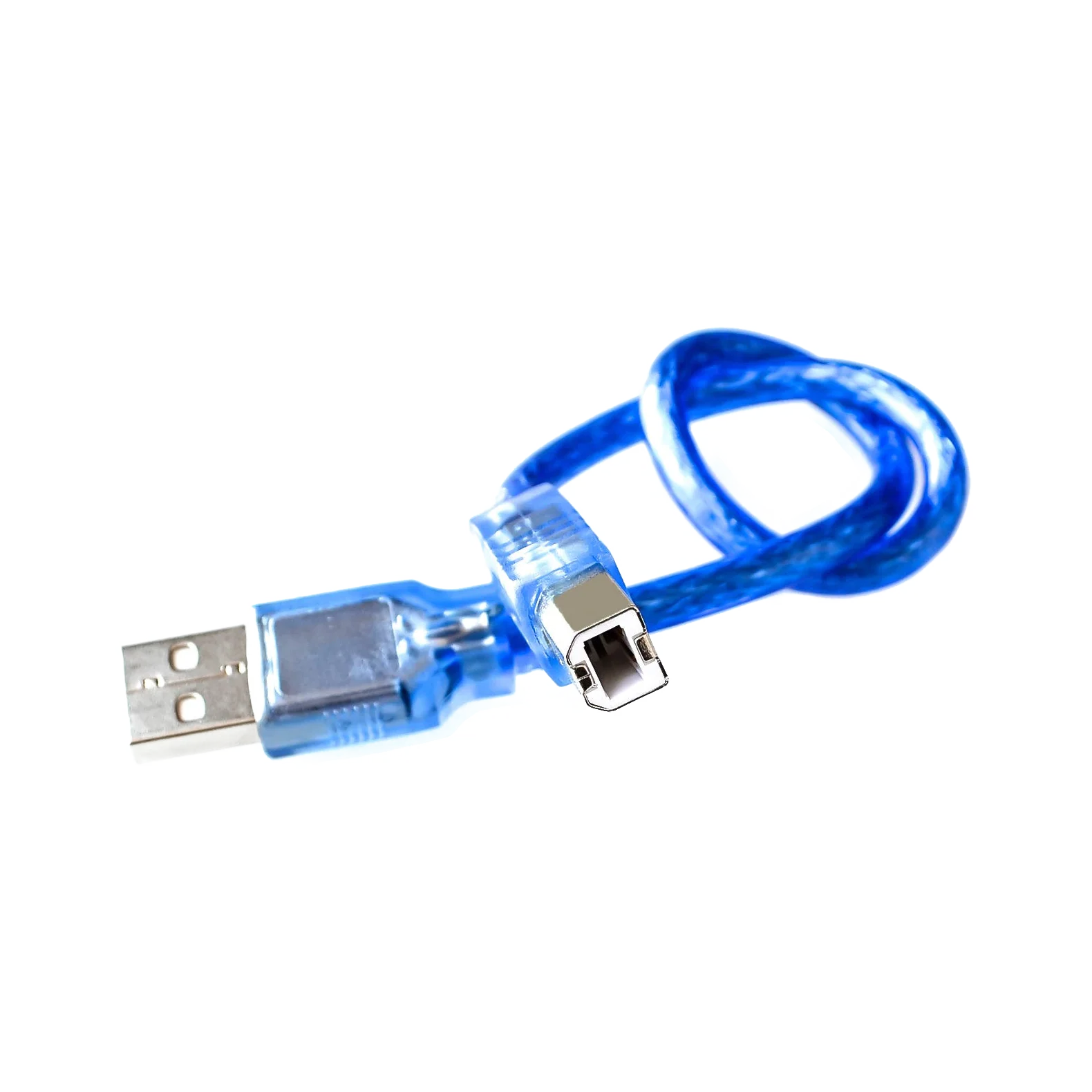 USB A to USB Type B 30cm Cable – dark mode image 1
