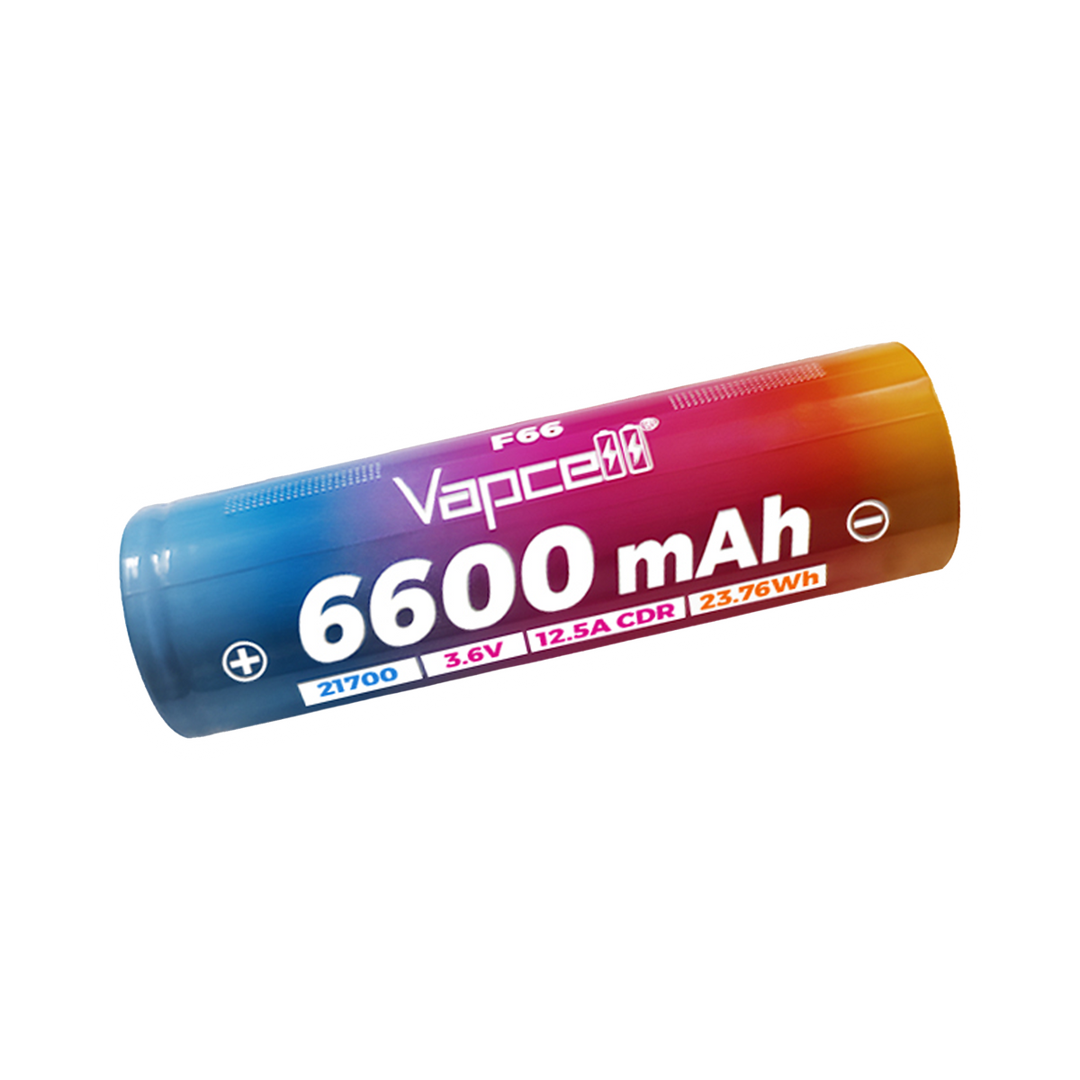 Vapcell F66 21700 6600mah 12.5A Li-ion Battery for Storage Energy [DG]