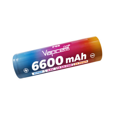 Vapcell F66 21700 6600mah 12.5A Li-ion Battery for Storage Energy [DG]