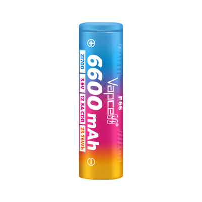Vapcell F66 21700 6600mah 12.5A Li-ion Battery for Storage Energy [DG]