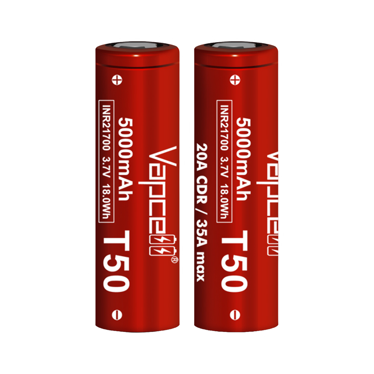 Vapcell INR21700 T50 5000mah 20A/35A [DG]