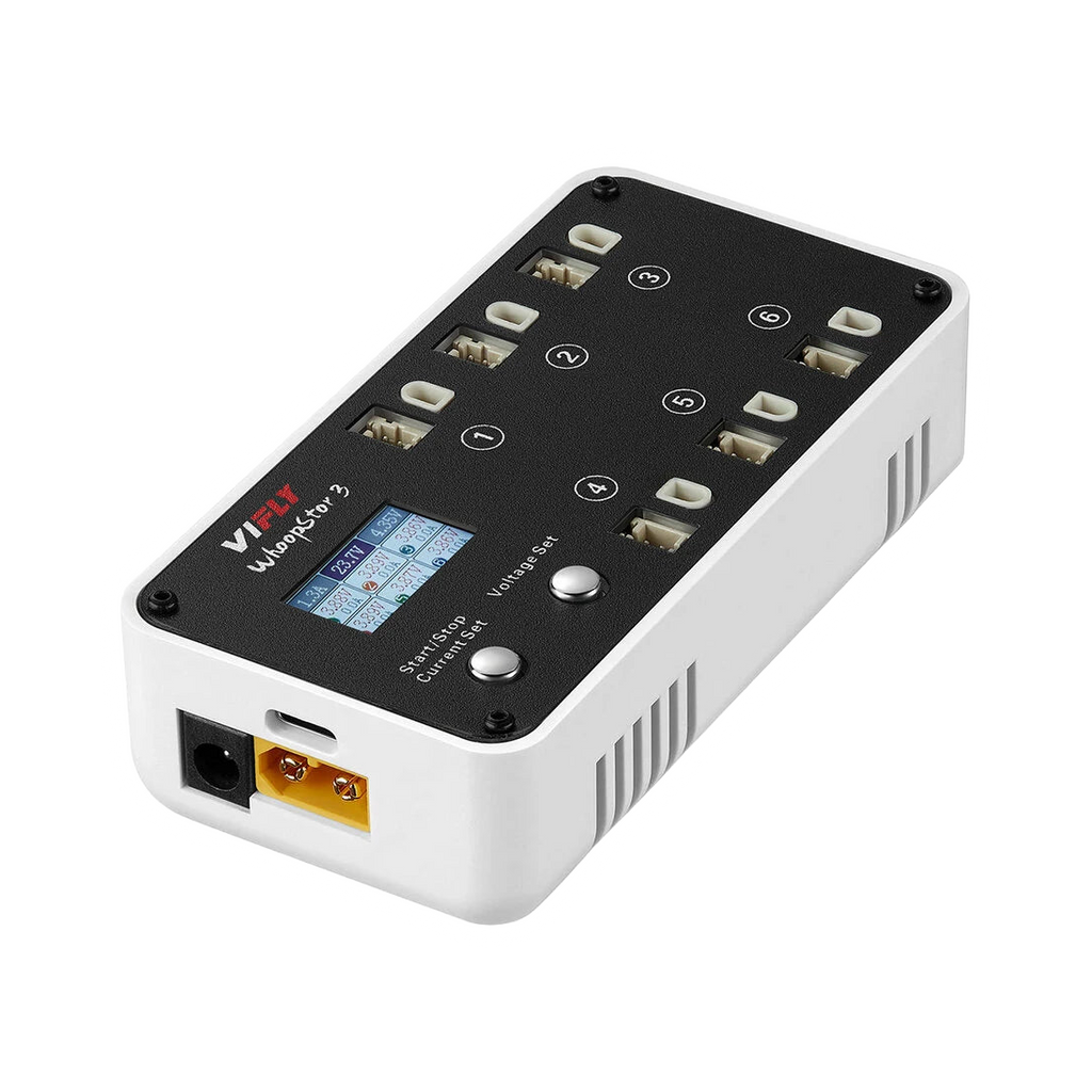 VIFLY WhoopStor V3 40W 1S Lipo Battery Charger/Discharger with BT2/A30/PH2 Connector Compatability