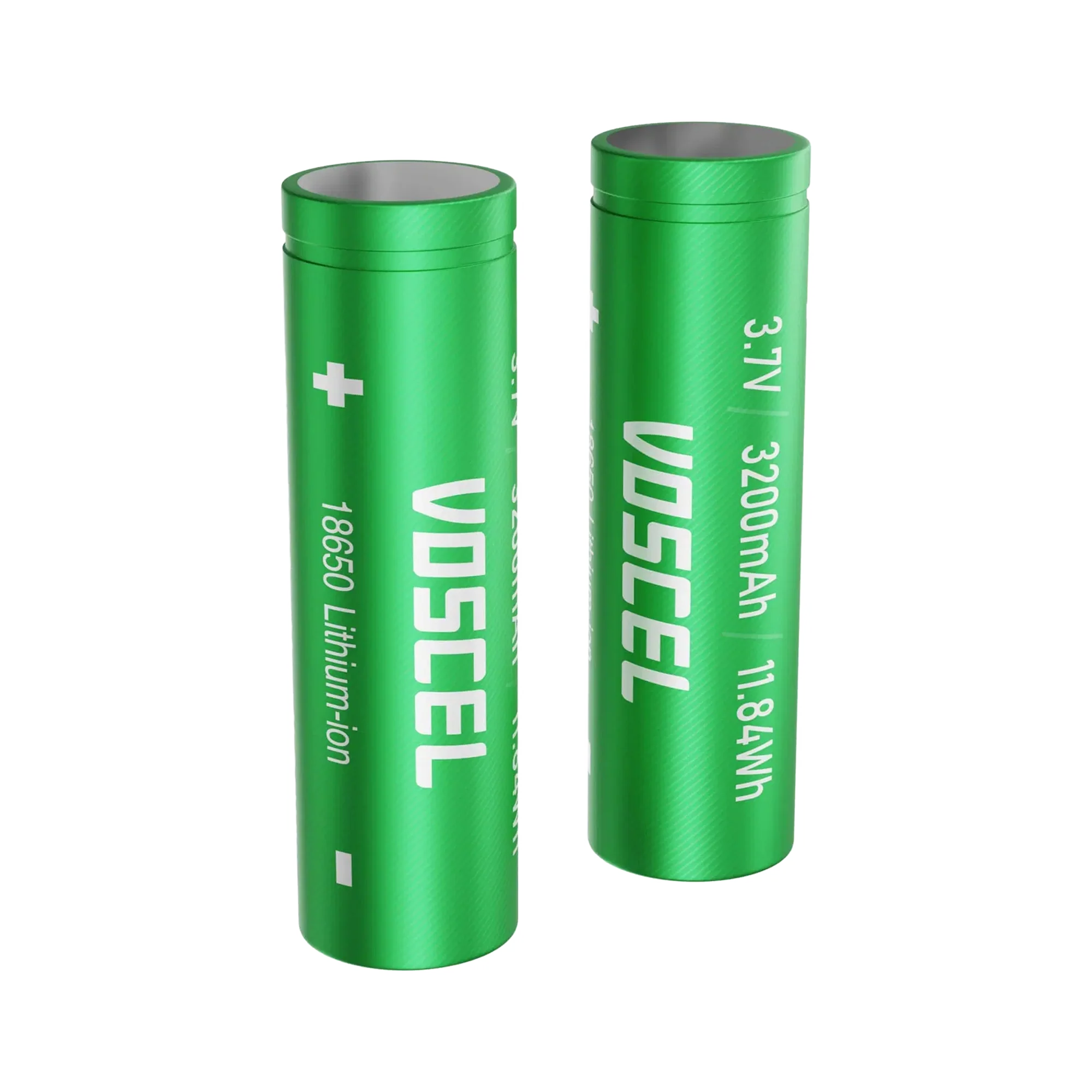 Voscel 18650 3200mAh 10C 3.7V 11.84Wh Battery (2 pack) [DG] — dark-mode product image 1