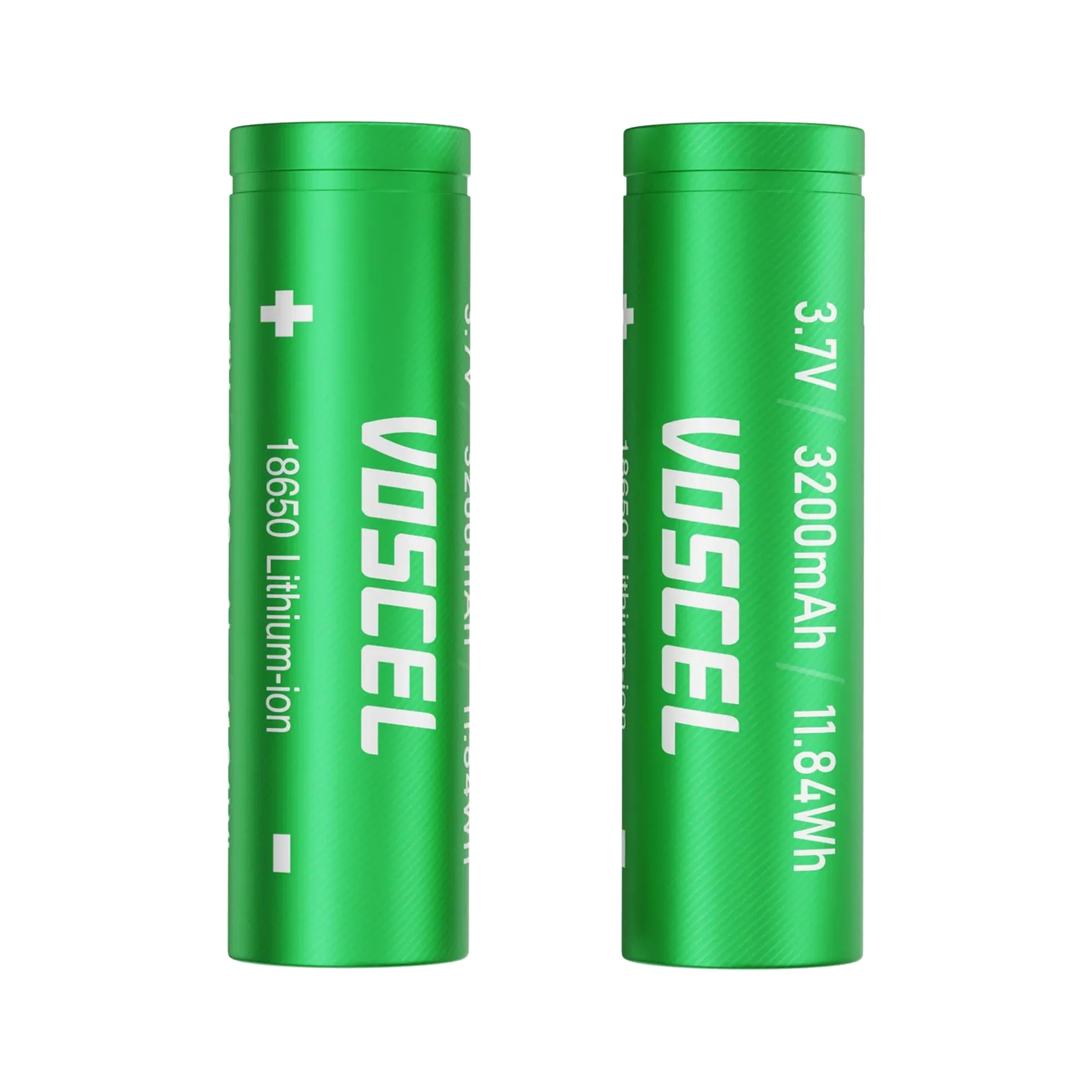 Voscel 18650 3200mAh 10C 3.7V 11.84Wh Battery (2 pack) [DG] — dark-mode product image 2