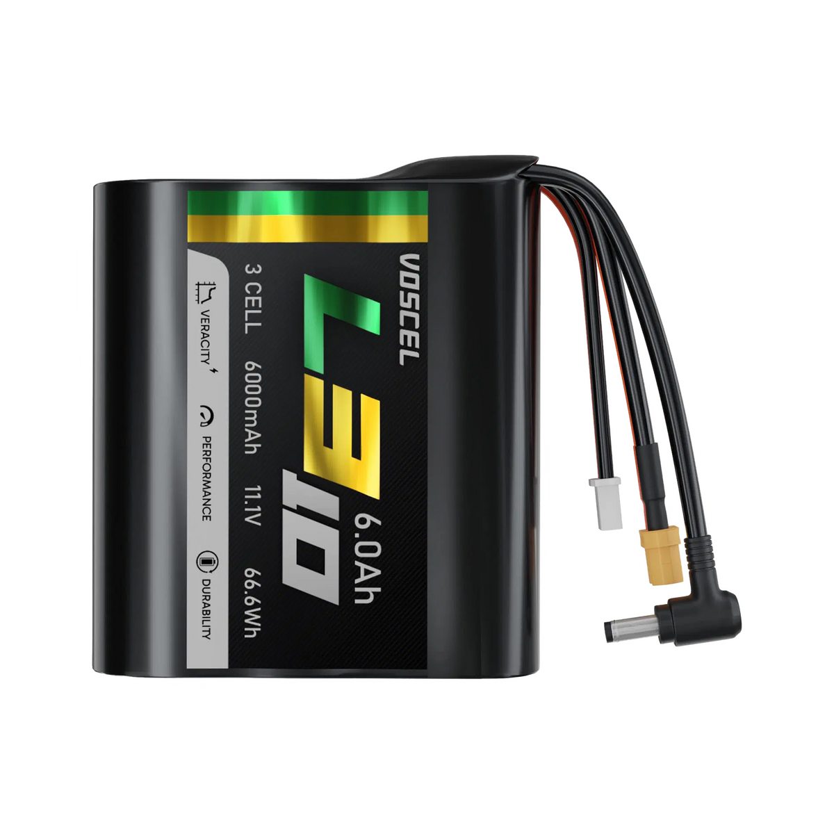 Voscel L310 6000mAh 3S 10C 11.1V 66.6Wh Battery DC5.0 with XT60 [DG] - product view 1