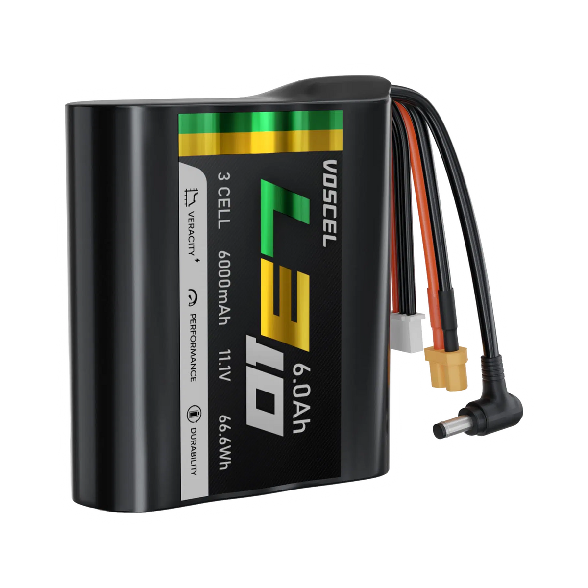 Voscel L310 6000mAh 3S 10C 11.1V 66.6Wh Battery DC5.0 with XT60 [DG] - product view 2