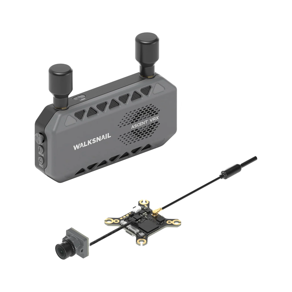 Walksnail Ascent VRX with Lite VTX Kit — transparent dark-mode product image