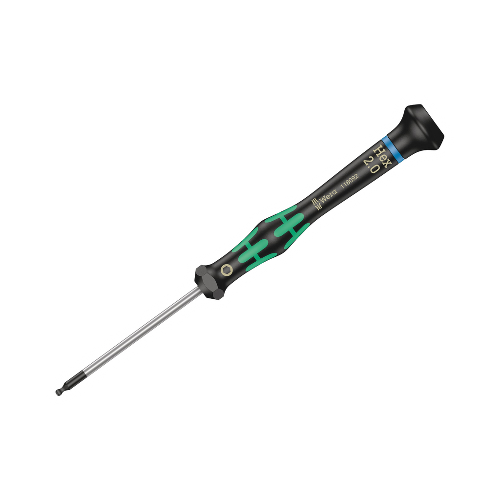Wera 2052 2mm x 60mm Ball End Hex Precision Screw Driver 05118092001