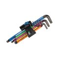 Wera 950/9 Hex-Plus Multicolor HF 1 Hex-Plus HF Black Laser Metric 1 L-Key Set with Holding Function 9 Pieces, 9 Pieces, 4013288188403