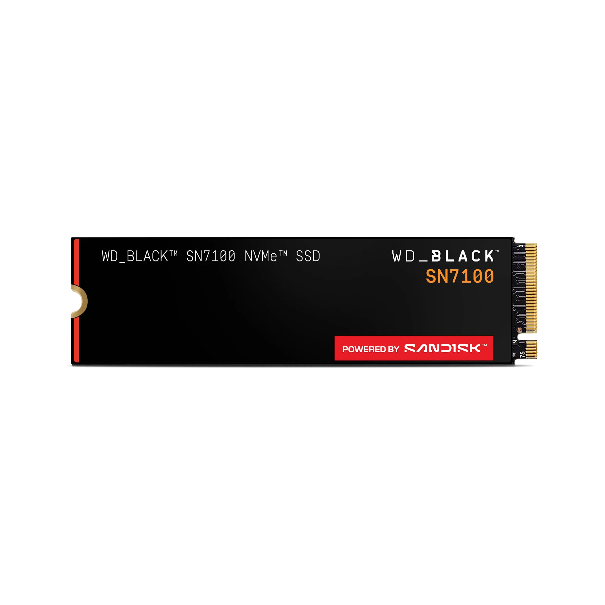 Western Digital WD BLACK SN7100 500GB SSD – dark mode product image