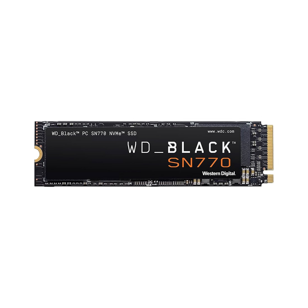 Western Digital WD Black SN770 2TB Gen4 NVMe SSD - 5150MB/s 4850MB/s R/W 1200TBW 650K/800K IOPS 1.75M Hrs MTBF M.2 PCIe4.0 5yrs WDS200T3X0C [PC]