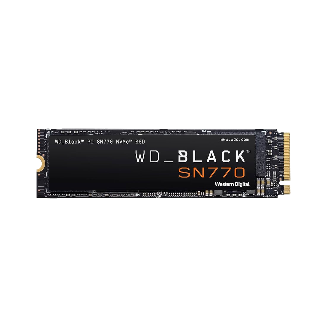 Western Digital WD Black SN770 2TB Gen4 NVMe SSD - 5150MB/s 4850MB/s R/W 1200TBW 650K/800K IOPS 1.75M Hrs MTBF M.2 PCIe4.0 5yrs WDS200T3X0C [PC]
