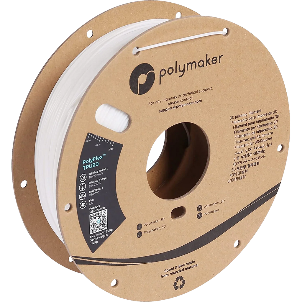 PolyMaker PolyFlex TPU90 1.75mm Filament 750g