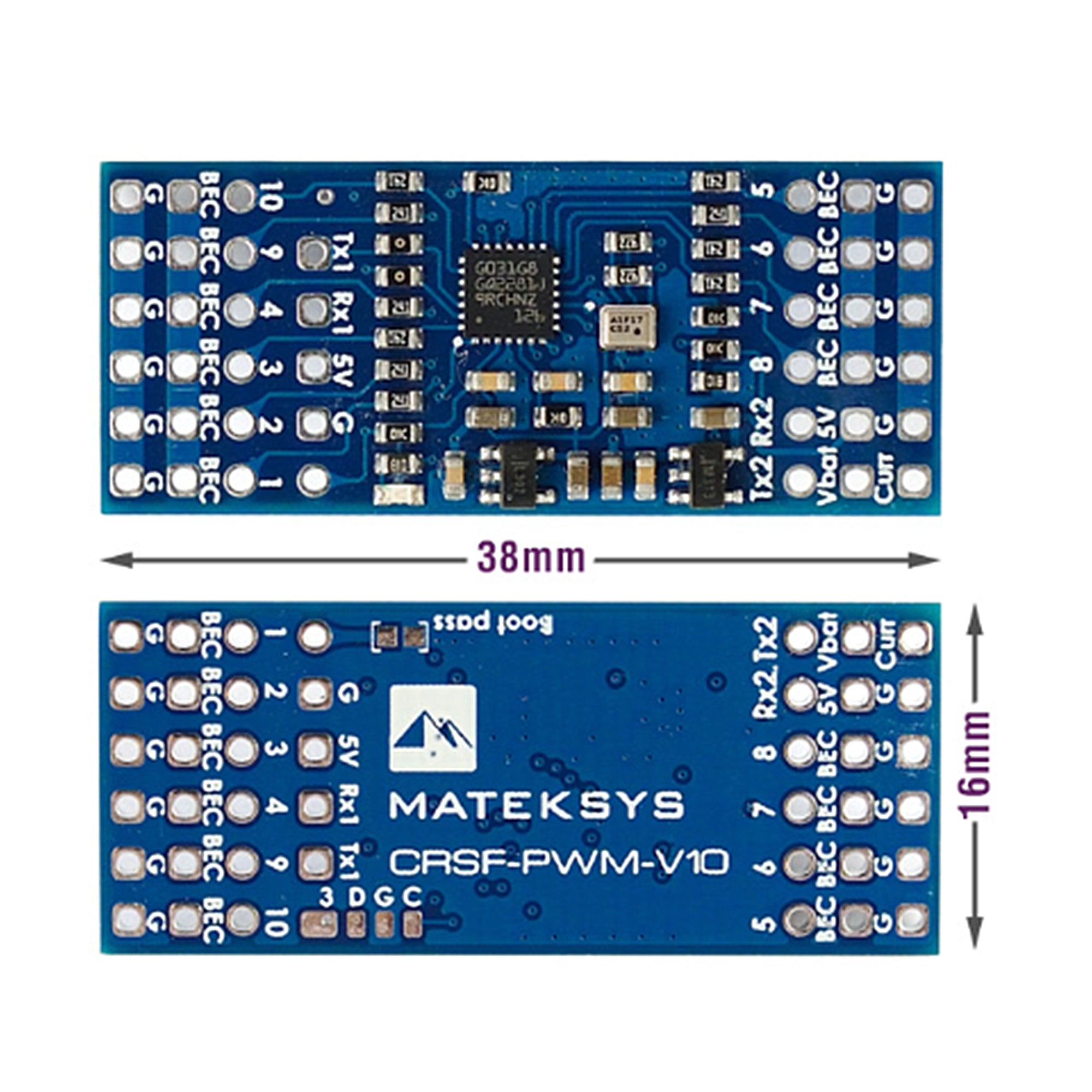 Matek CRSF to PWM Converter w/ Vario CRSF-PWM-V10