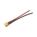 XT30 connector with cable — transparent dark-mode product image 1