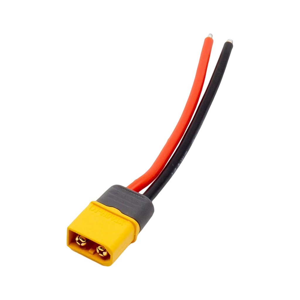 XT60 Male With Sheath Connector Pigtail 14AWG Silicon Wire