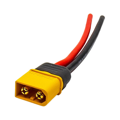 XT60 Male With Sheath Connector Pigtail 14AWG Silicon Wire
