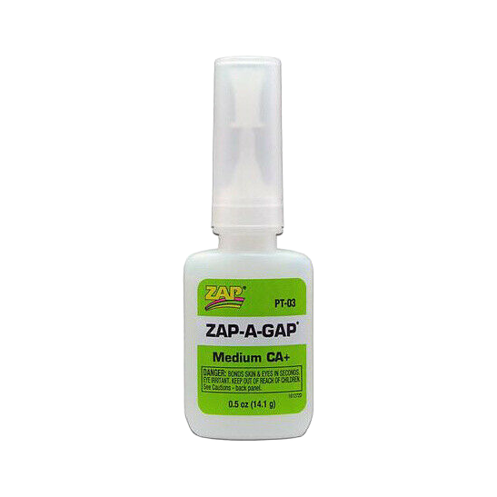 ZAP PT03 Green Medium Cyno Penetrating Super Glue - 0.5oz