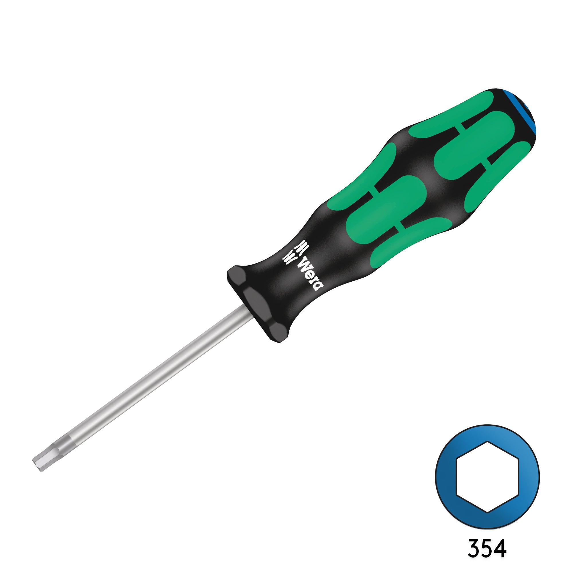 Wera 354 6mm x 80mm Hex Screw Driver 05023125001