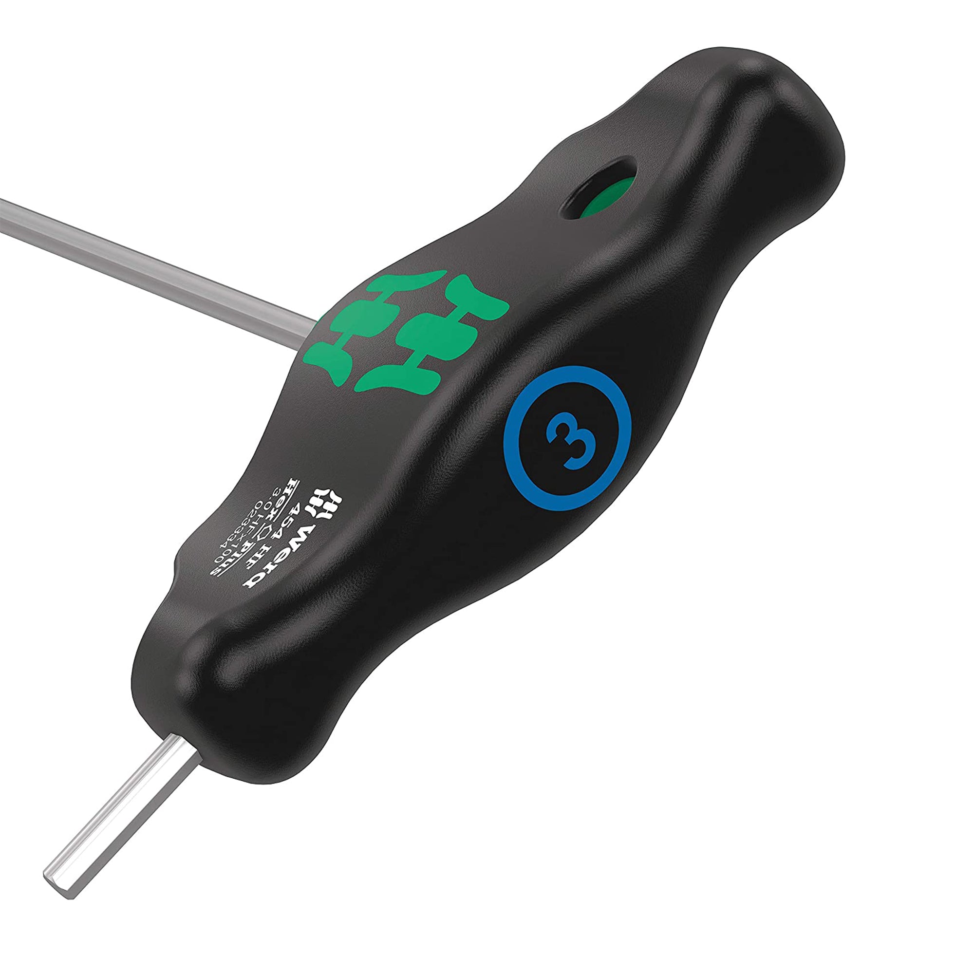 Wera 454 HF 3mm x 100mm T Handle Hex Screw Driver 05023334001
