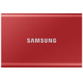 Samsung T7 1TB USB3.2 Type-C Aluminium Case Portable SSD, Metallic Red [PC]