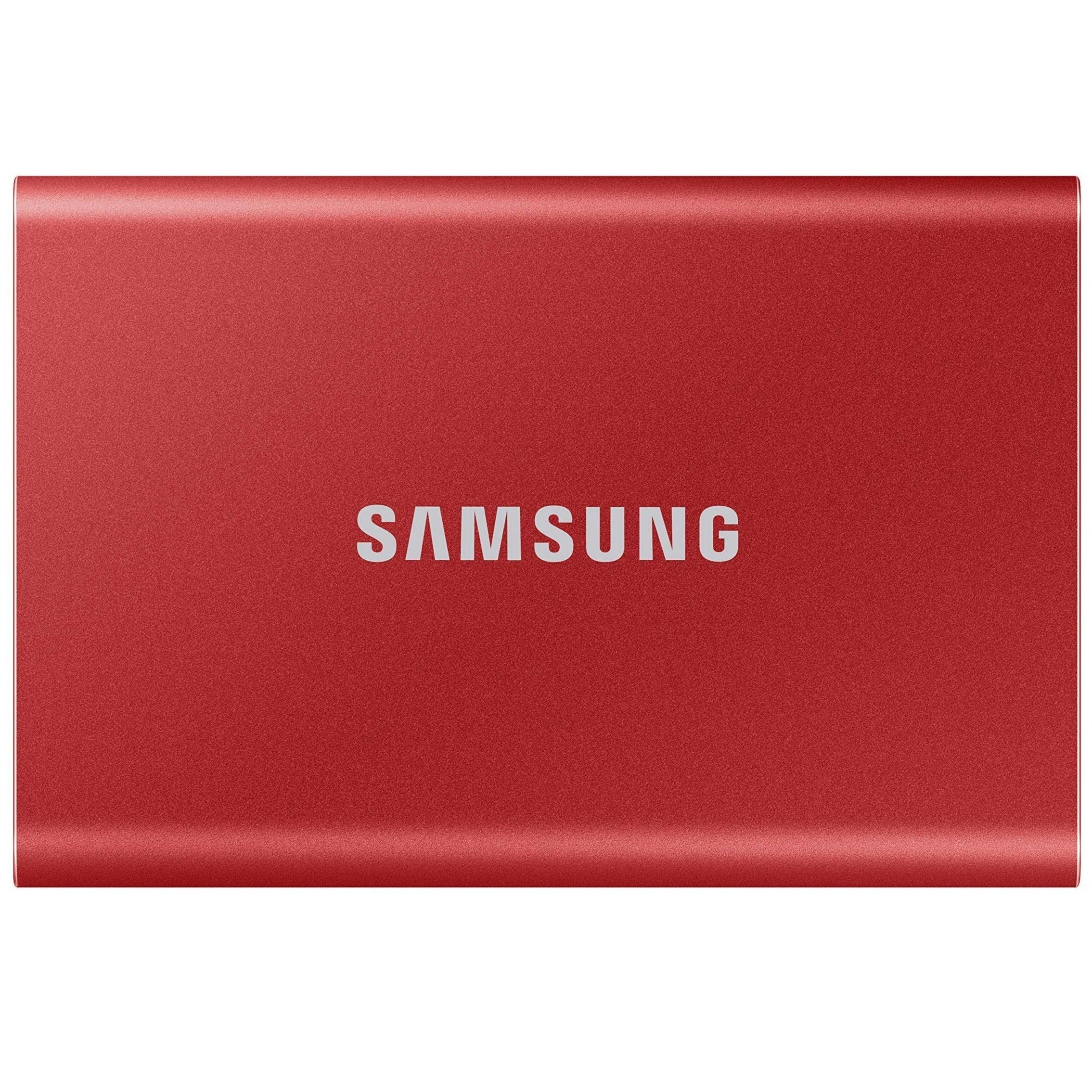 Samsung T7 1TB USB3.2 Type-C Aluminium Case Portable SSD, Metallic Red [PC]