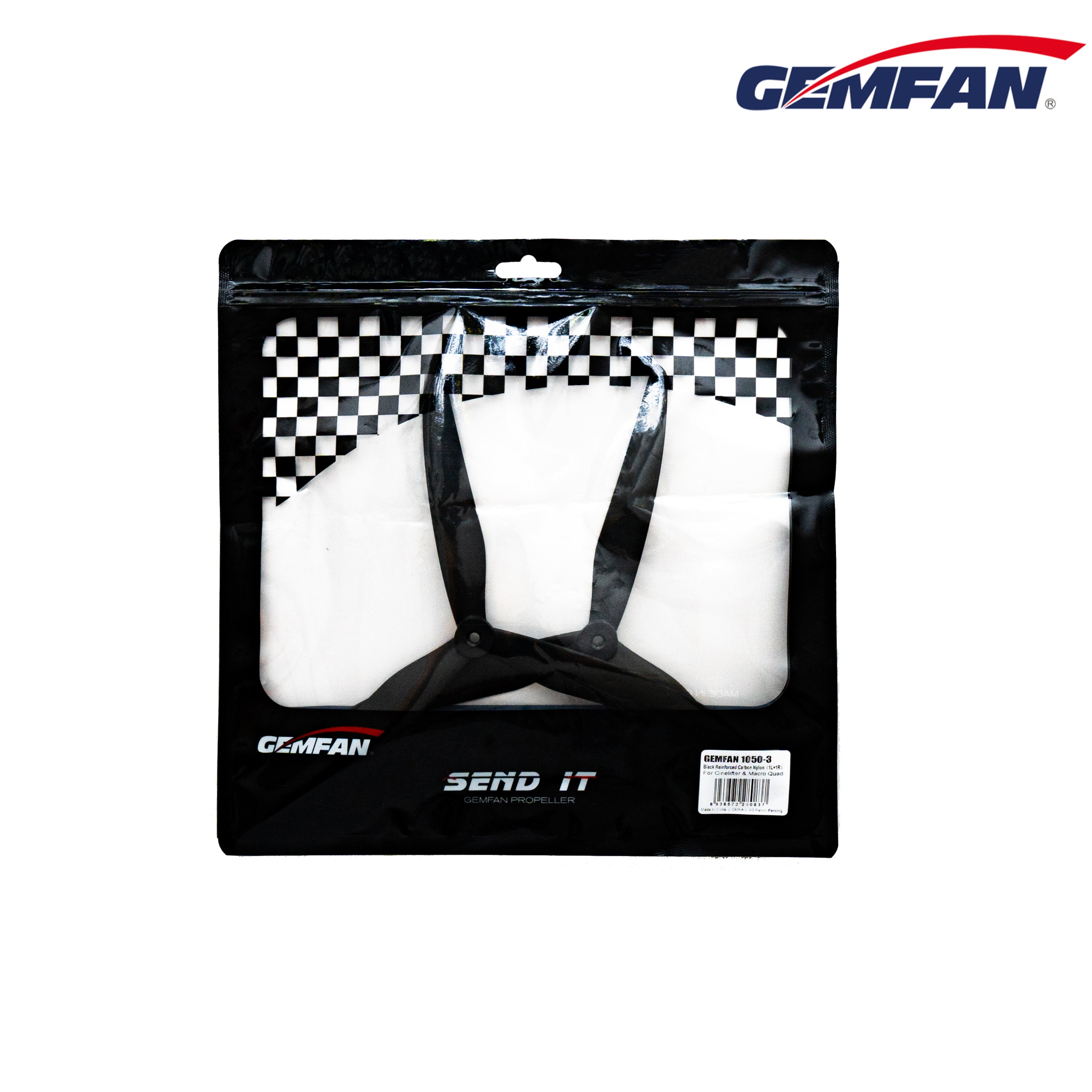 Gemfan CL Cinelifter 1050 Carbon Nylon 3-Blade Propeller (1CW + 1CCW)