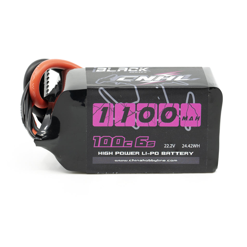 Chinahobbyline CNHL Black Series 1100mah 22.2V 6S 100C Lipo Battery [DG]