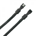Simplecom CA110L Premium SATA 3 HDD SSD Data Cable Sleeved with Ferrite Bead Lead Clip Angle [PC]