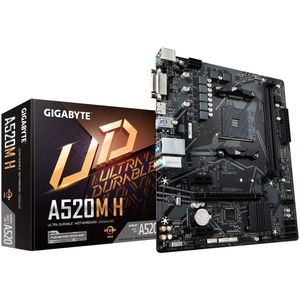 Gigabyte A520M H AMD MATX MB 2xDDR4 1xM.2 PCIE3.0 1xHDMI 1xDVI GA-A520M-H [PC]