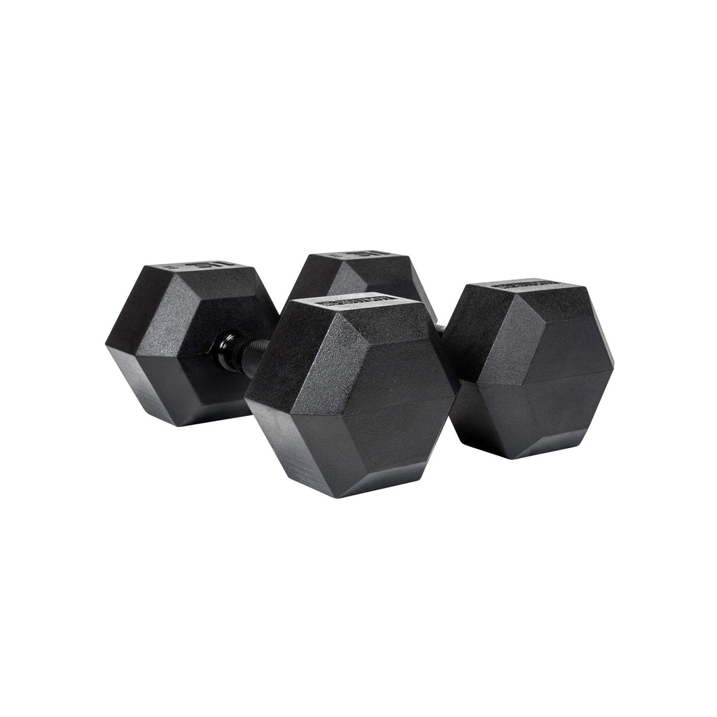 Black Hex Dumbbells (2.5 - 27.5kg Pairs)