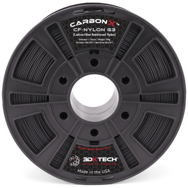 3DXTech CarbonX PA6+CF GEN 3 [CARBON FIBER NYLON] Filament 1.75mm