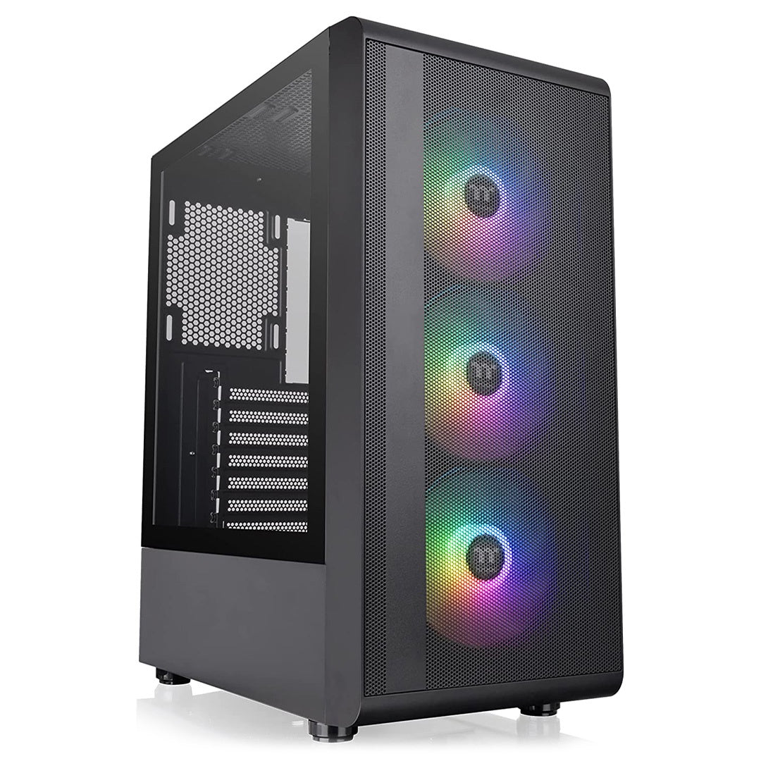 Thermaltake S200 Mesh ARGB Tempered Glass Mid Tower Case Black Edition [PC]