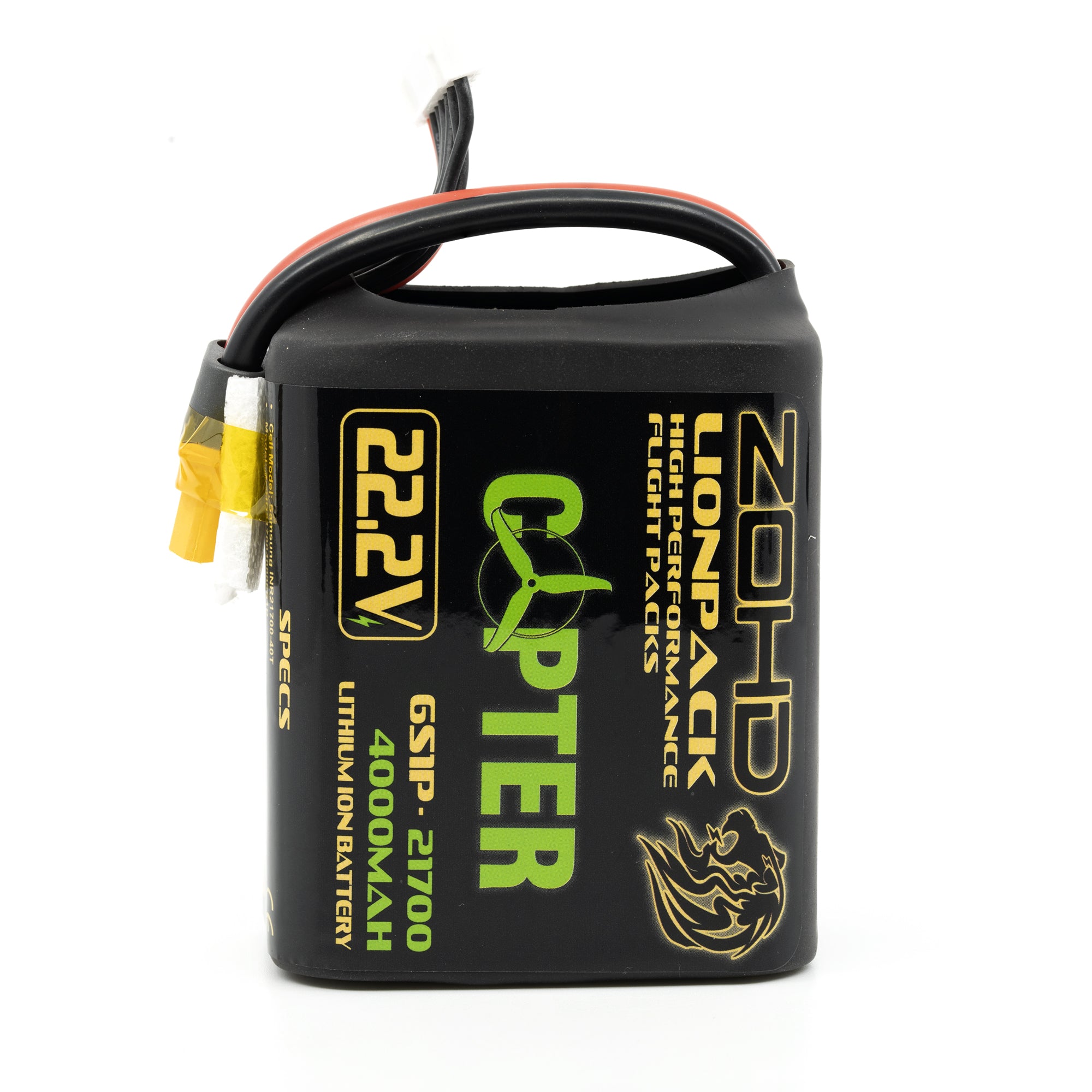 ZOHD Lionpack Copter 21700 6s1p 4000mah 22.2v Li-ion Battery [DG]