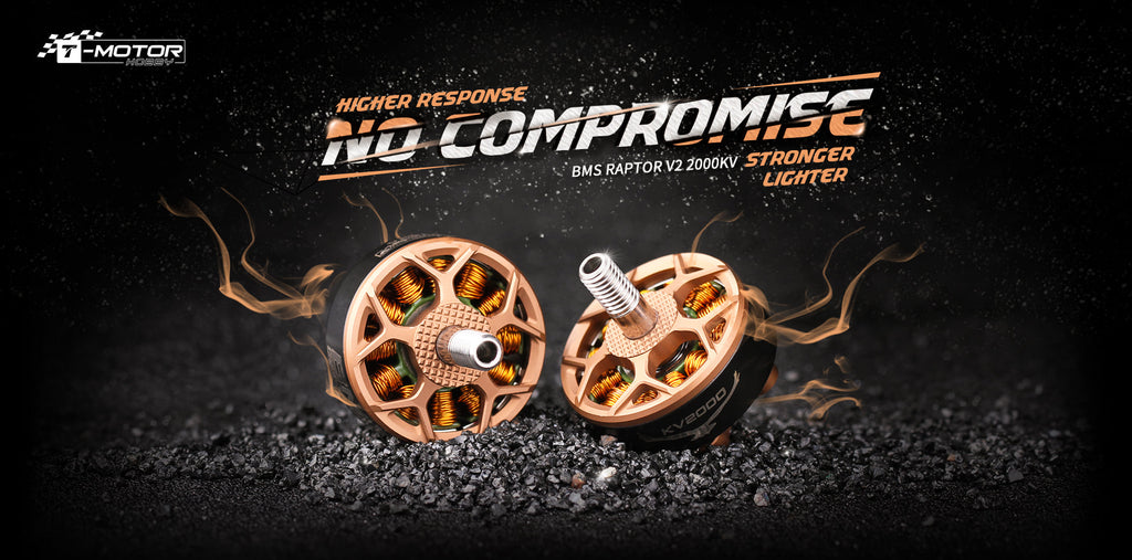 T-Motor BMS Racing V2 2306.5 2000kv Thomas Bitmatta  Motors (1pc)